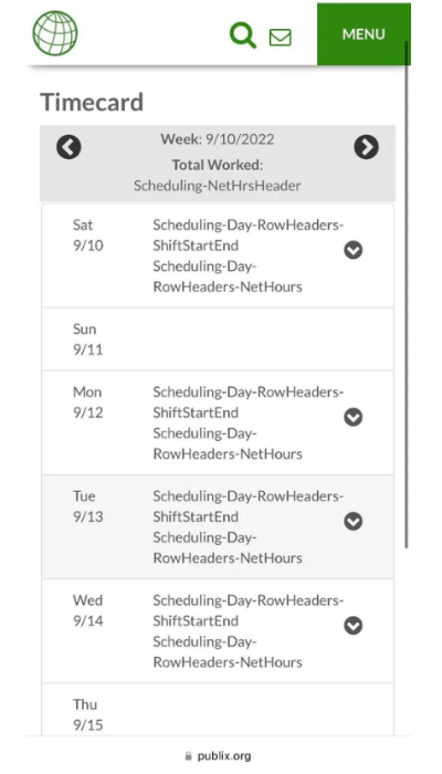 publix passport schedule